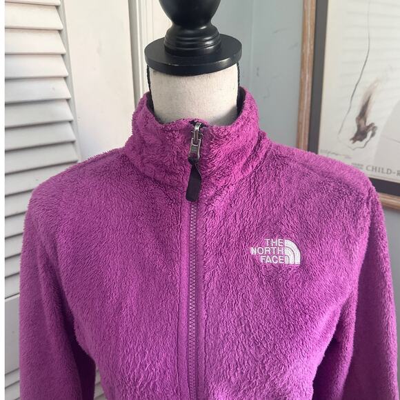 THE NORTH FACE Womens Jacket Small Purple Osito Fleece Full Zip Outdoor Gorpcore - Picture 4 of 13